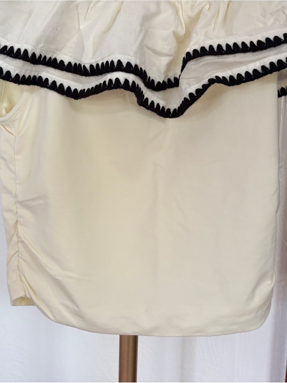 J. Crew Ivory Off-Shoulder Ruffle Top - Picture 4 of 11
